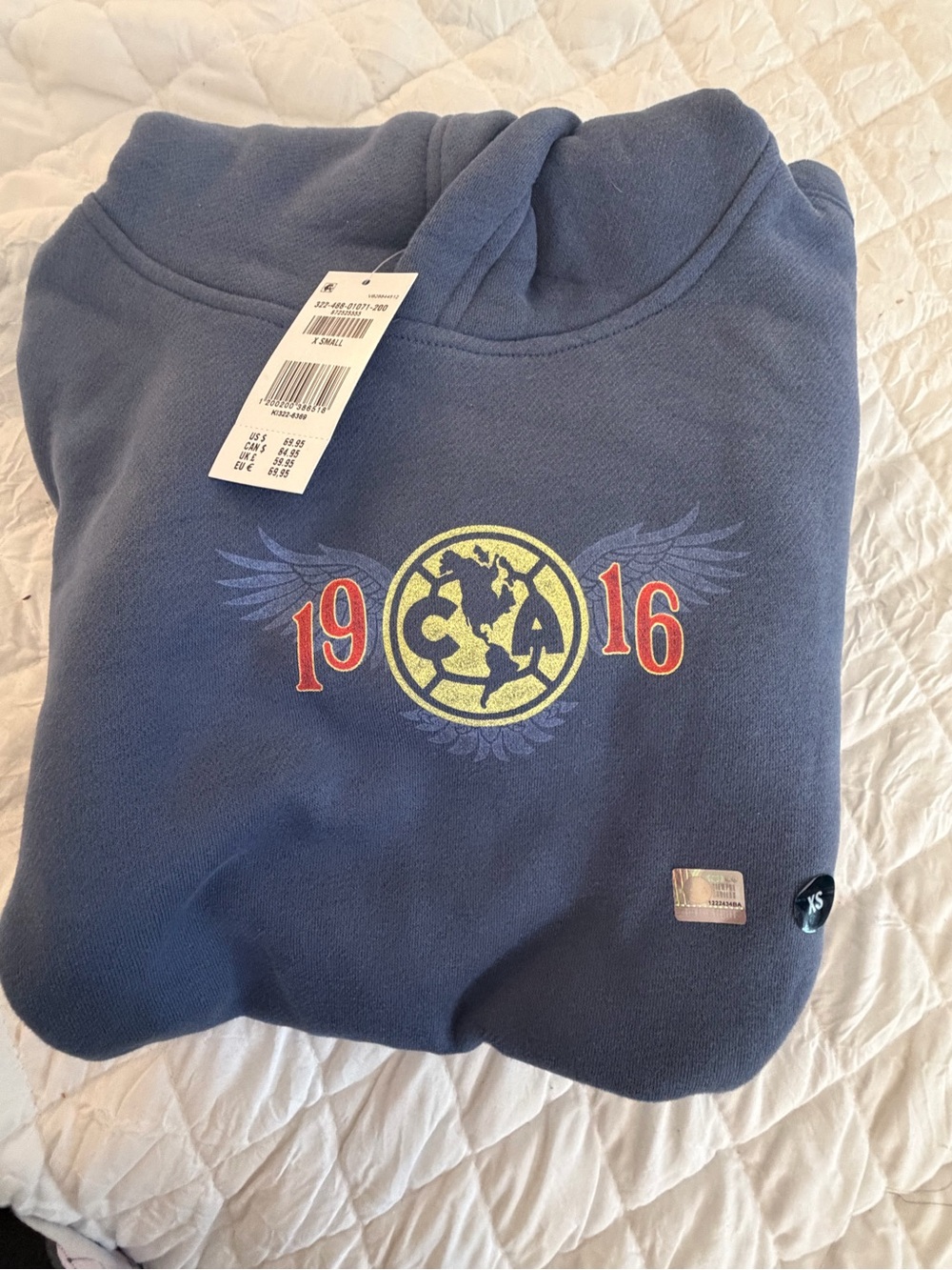 1916 Navy Graphic Sweatshirt - XS